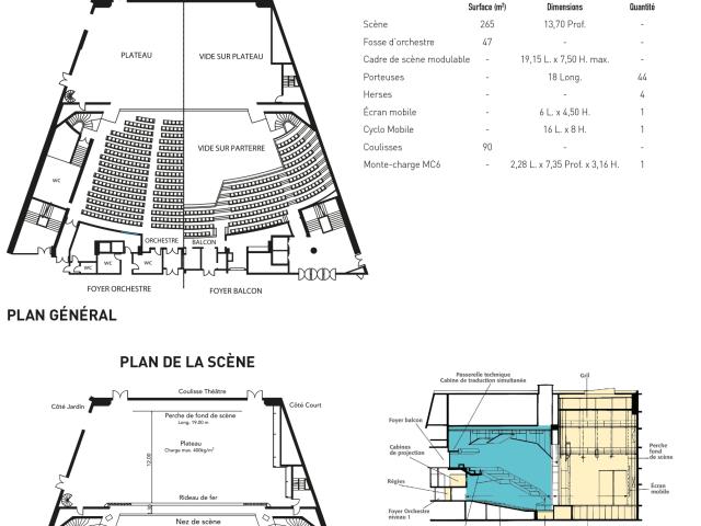 Plan De Salle Theatre Debussy