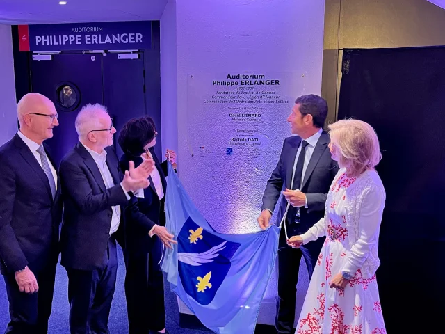 Inaugural Plaque Unveiling Philippe Erlanger Cmdc